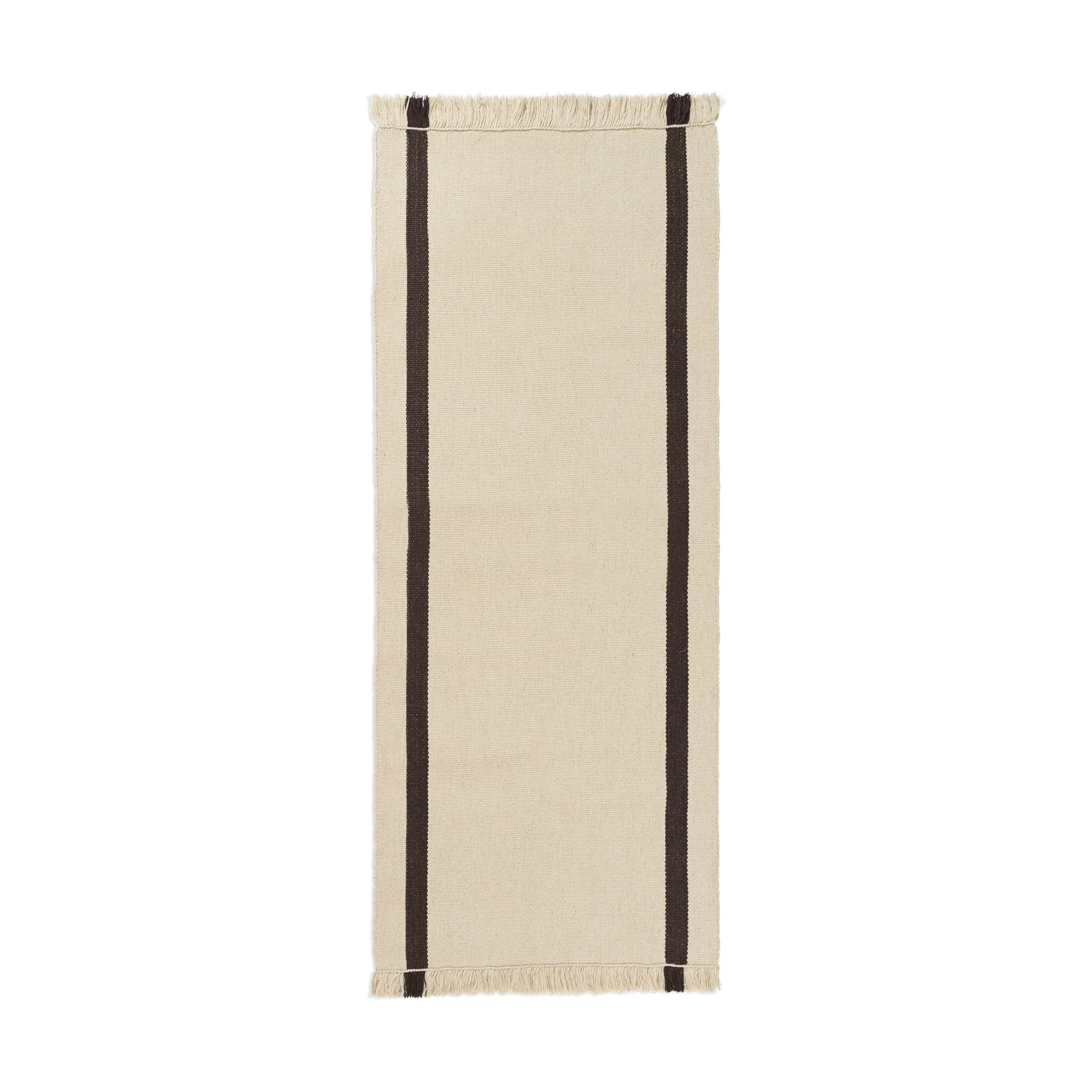 Calm kelim Laufmatte, Off-white, Coffee, 80x200 cm Ferm Living