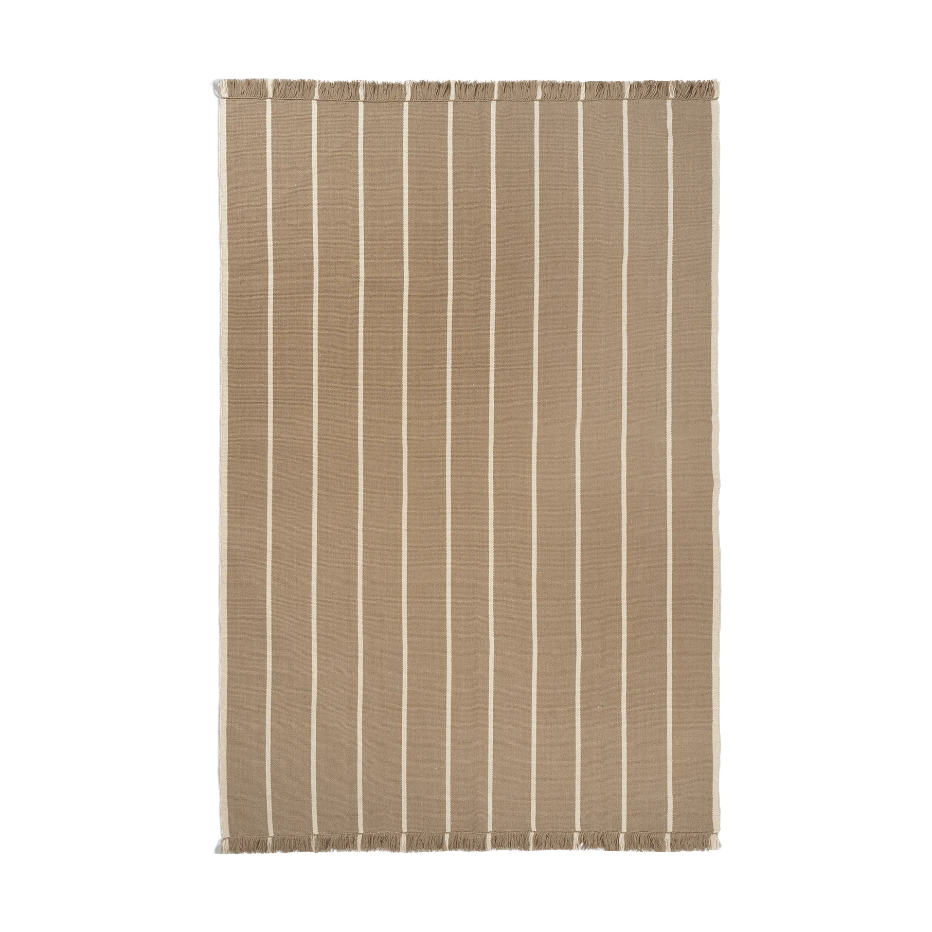 Calm kelim Teppich, Dark Sand, Off-white, 200x300 cm Ferm Living