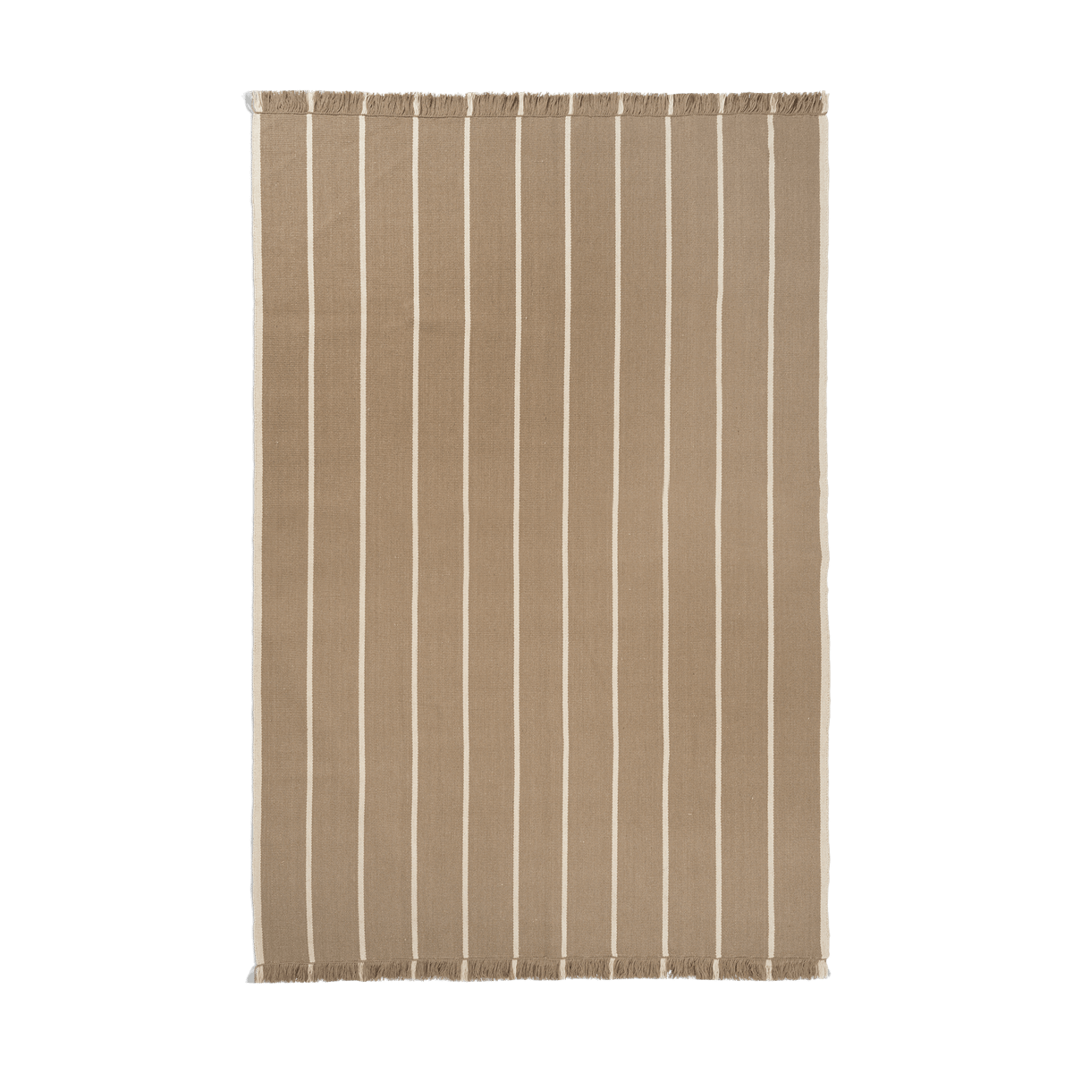 Ferm Living Calm kelim Teppich Dark Sand, Off-white, 200x300 cm