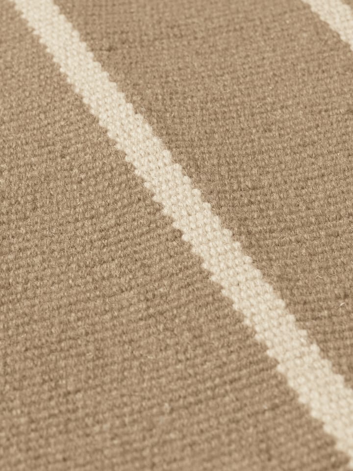 Calm kelim Teppich, Dark Sand, Off-white, 200x300 cm Ferm Living