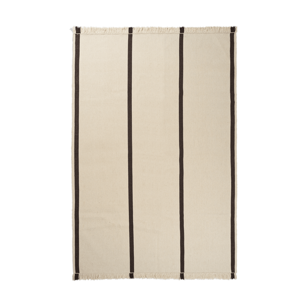 Ferm Living Calm kelim Teppich Off-white, Coffee, 200x300 cm