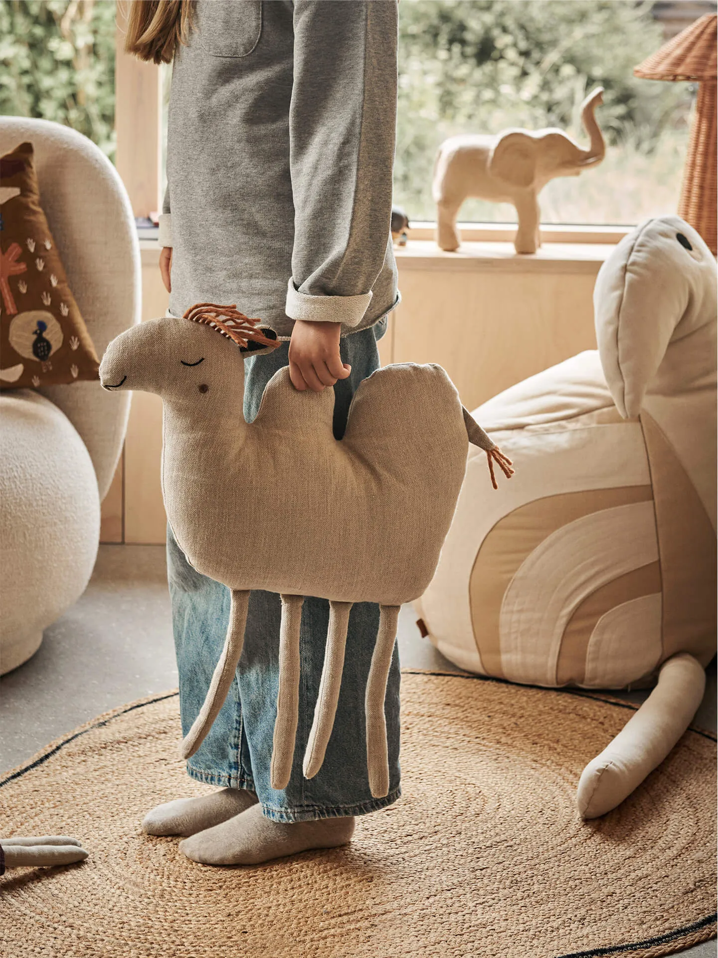 Camel Kissen 47x51 cm, Natural Ferm Living