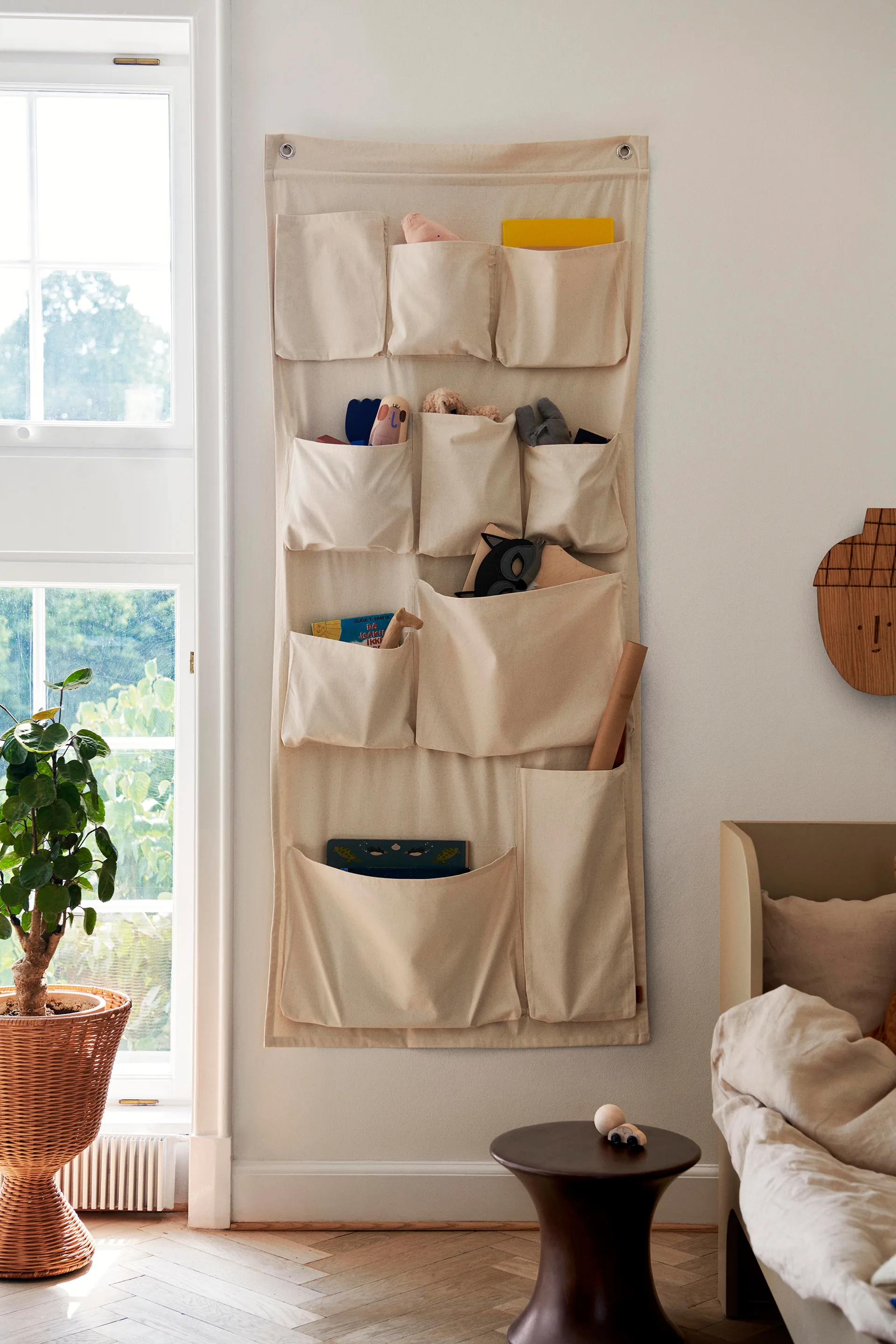 Canvas wall pockets Wandaufbewahrung, 70 x 160cm Ferm Living