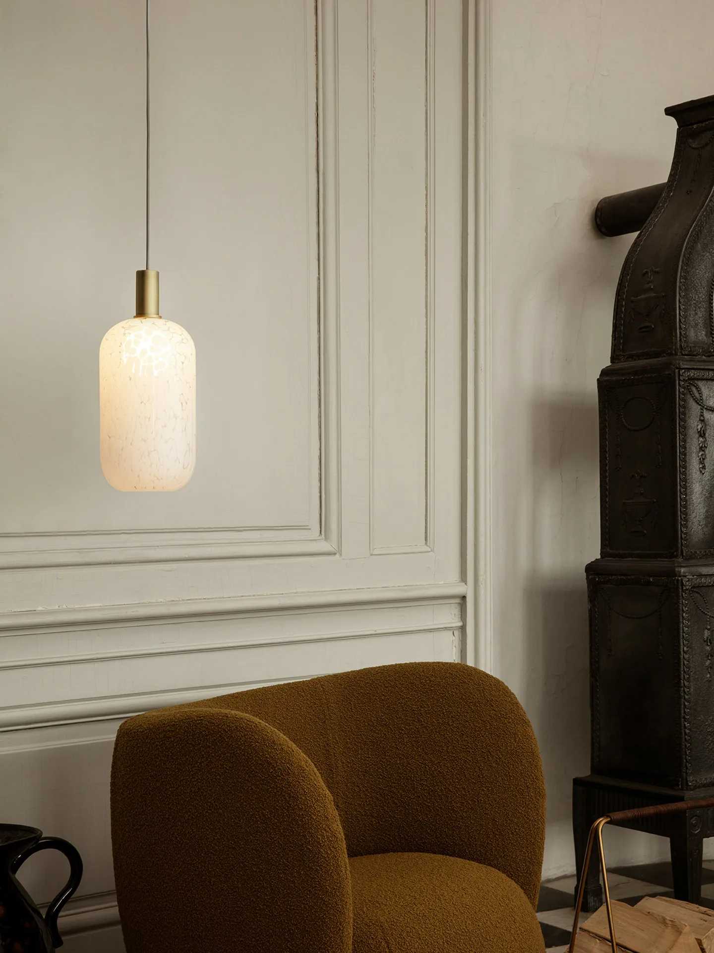 Casca Shade Glasbehälter tall Ø18,6cm, Milk Ferm Living