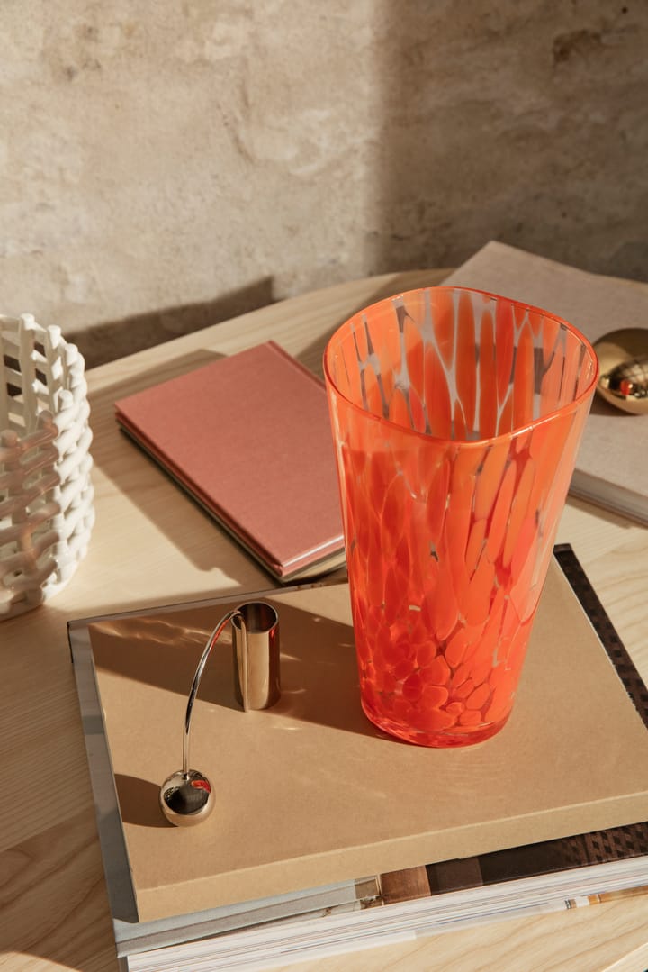 Casca Vase 22cm, Poppy red Ferm Living