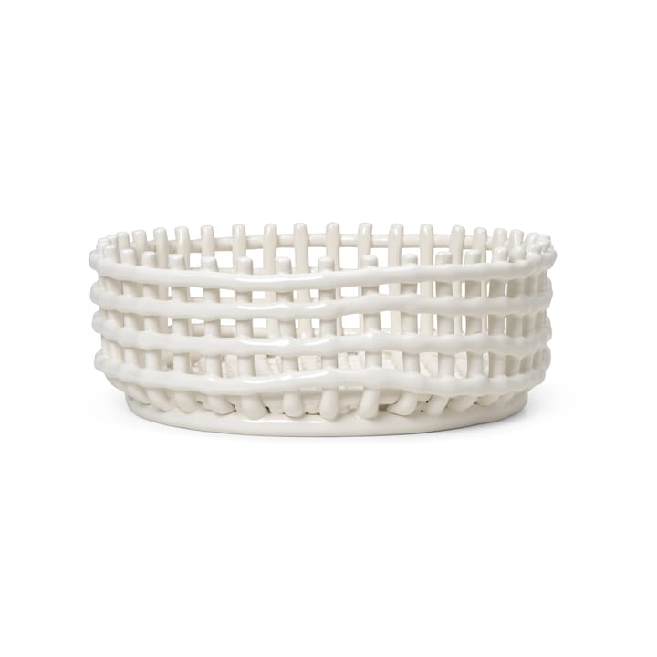 Ceramic geflochtene Schale - Off-white - Ferm LIVING