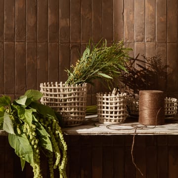Ceramic geflochtener Korb Ø23,5cm - Cashmere - Ferm Living