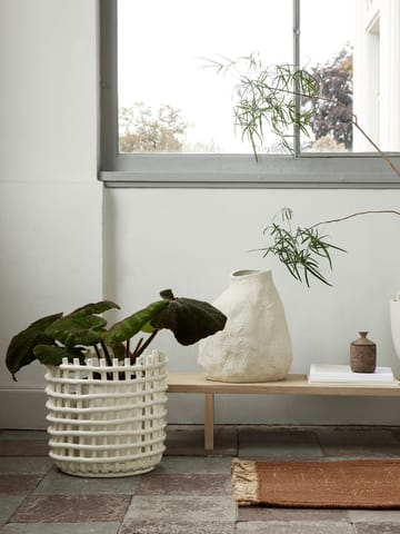 Ceramic geflochtener Korb Ø35cm - Off white - Ferm Living