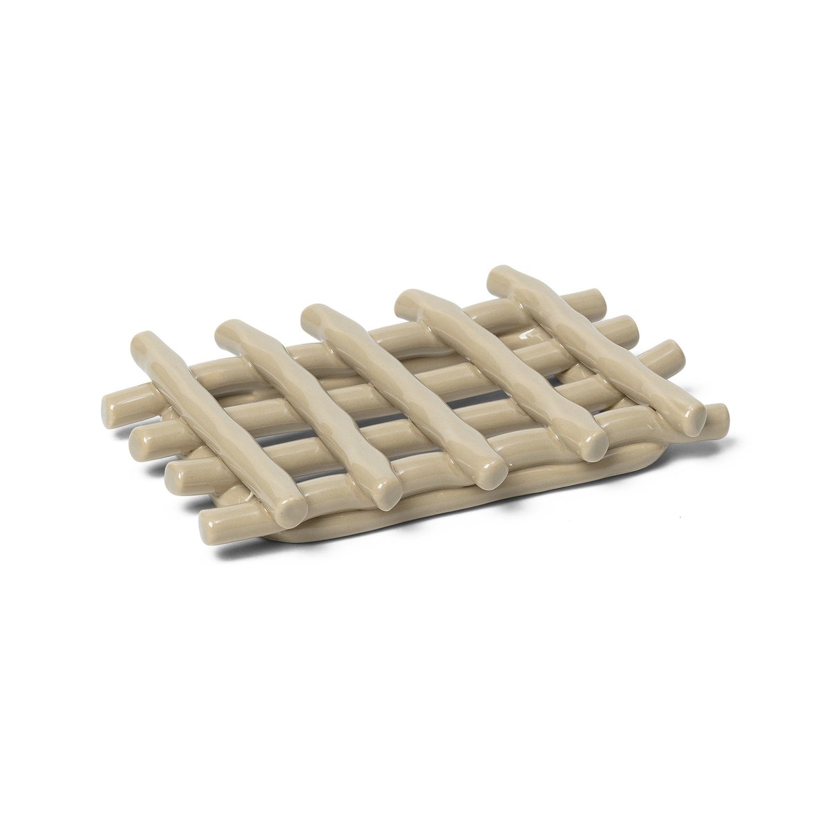 Ferm Living Ceramic Seifenteller 10 x 14,5cm Cashmere