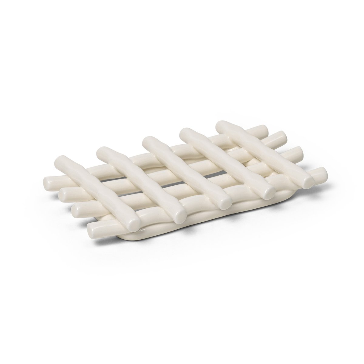 Ferm Living Ceramic Seifenteller 10 x 14,5cm Off-white