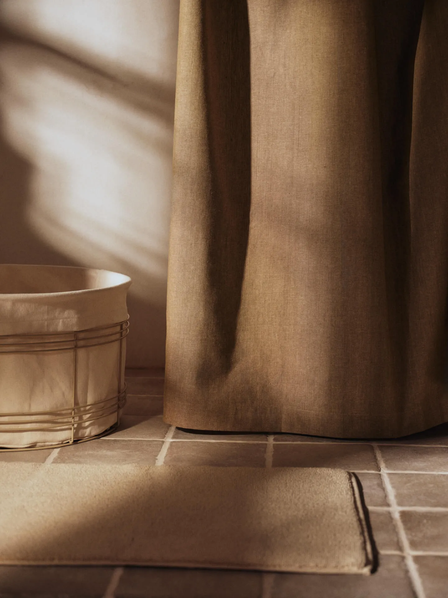 Chambray Duschvorhang, Olive Ferm Living