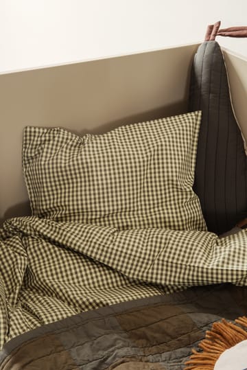 Check Bettwäsche baby 70 x 100cm - Lemon-olive - Ferm Living