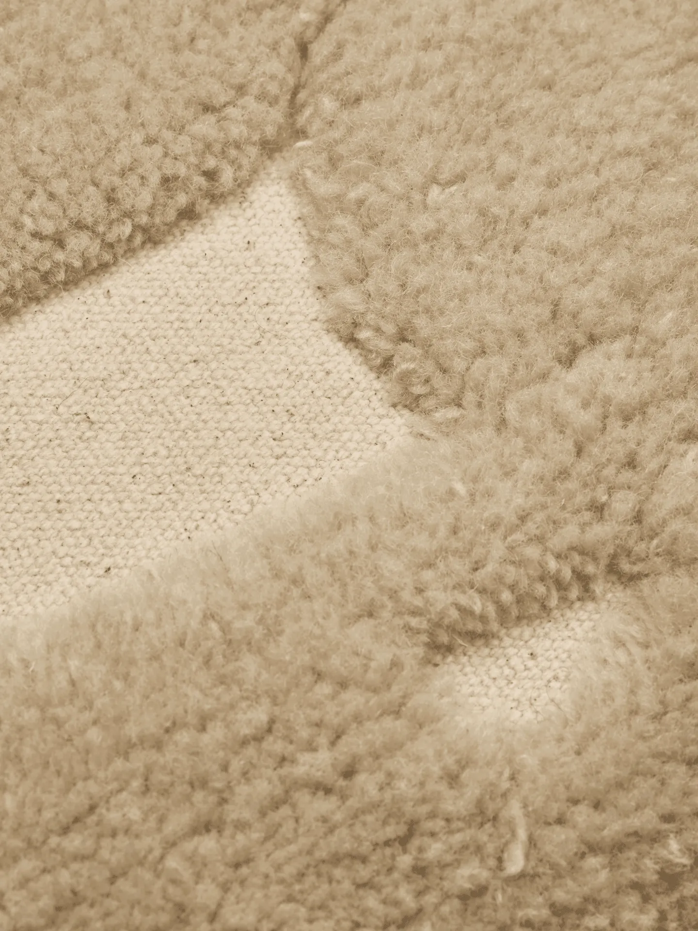 Cilla getuftetes Kissen, Off-white-parchment, 50x50 cm Ferm Living