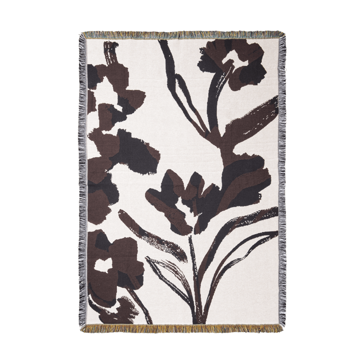 Cilla tapestry Wolldecke 120x170 cm - Off-white-Dark grape - Ferm Living