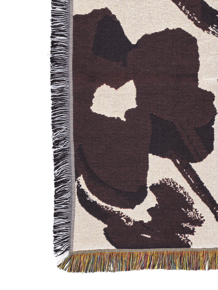 Cilla tapestry Wolldecke 120x170 cm, Off-white-Dark grape Ferm Living