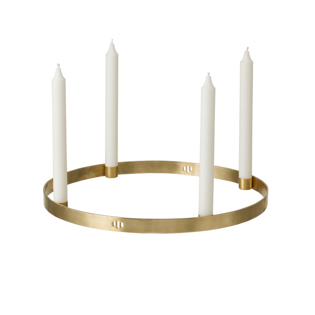 ferm LIVING Circle Messing Kerzenhalter Ø 38cm
