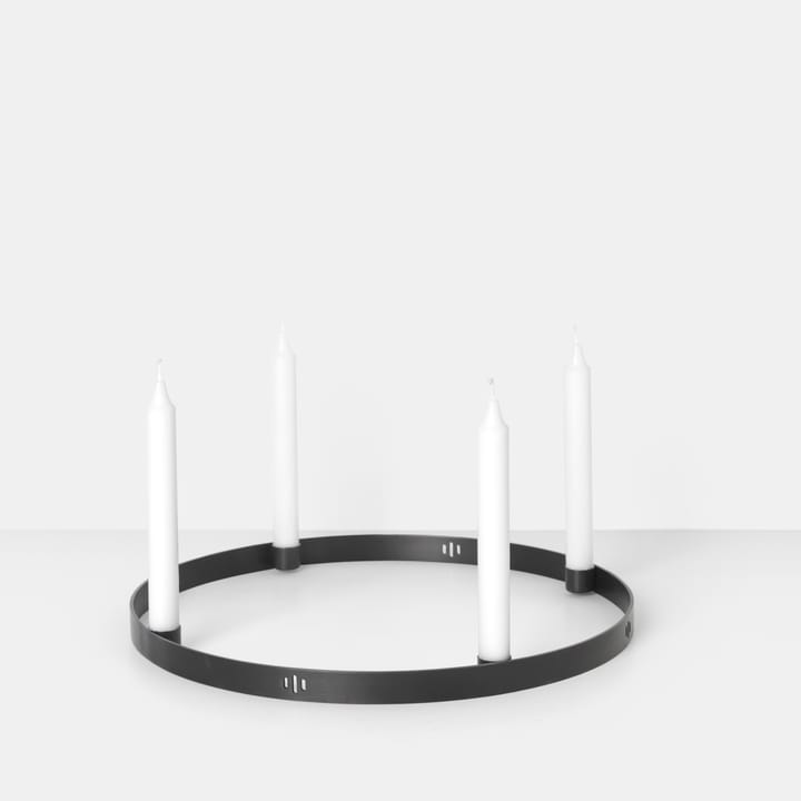 Circle schwarz Messing Kerzenhalter, Groß Ferm Living