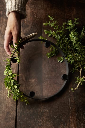 Circle schwarz Messing Kerzenhalter - Groß - Ferm Living