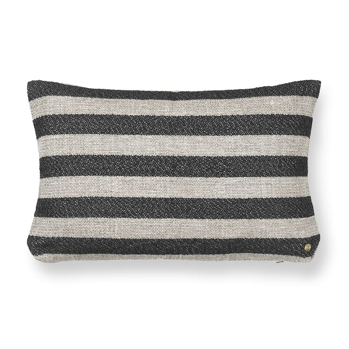 Clean Kissen Louisiana 40 x 60cm, Sand-black Ferm Living