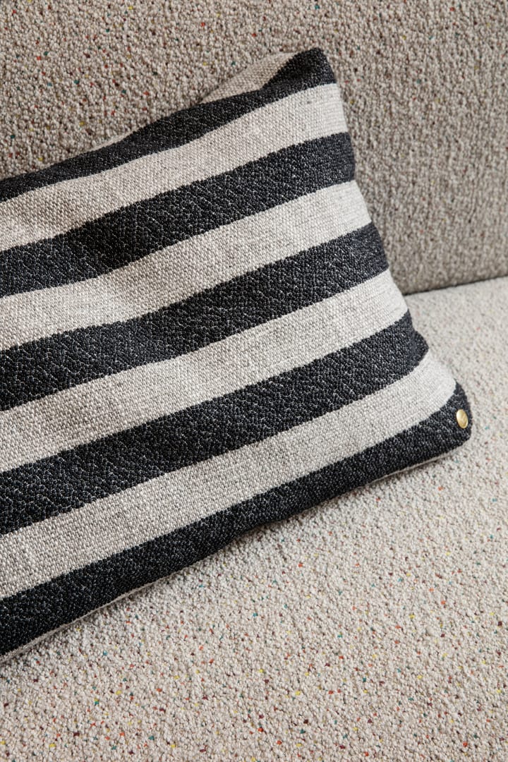 Clean Kissen Louisiana 40 x 60cm, Sand-black Ferm Living
