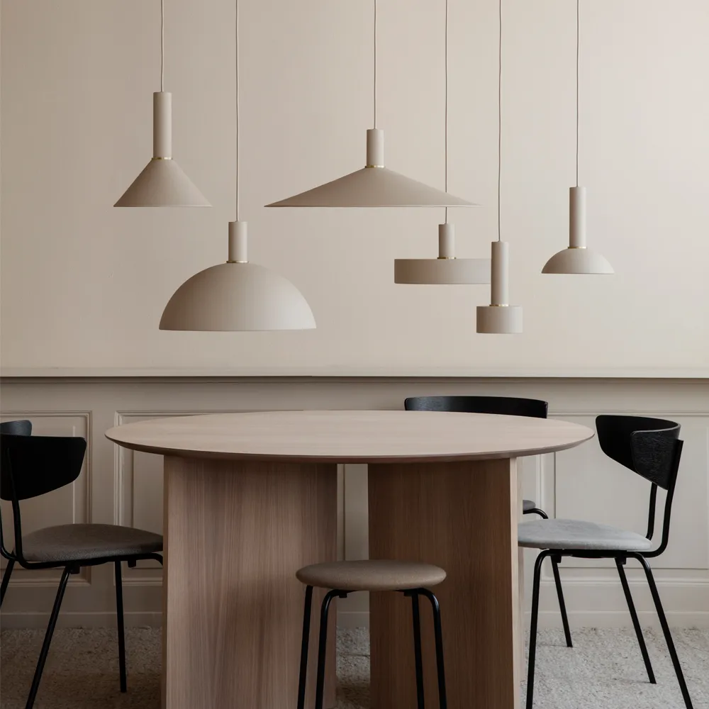 Collect Pendelleuchte, Cashmere, low, dome shade Ferm Living
