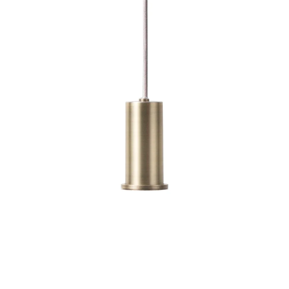 Collect Pendelleuchte klein, Messing - Kabel in Silber-Look Ferm Living