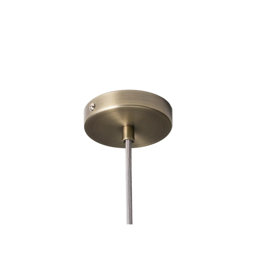 Collect Pendelleuchte klein, Messing - Kabel in Silber-Look Ferm Living