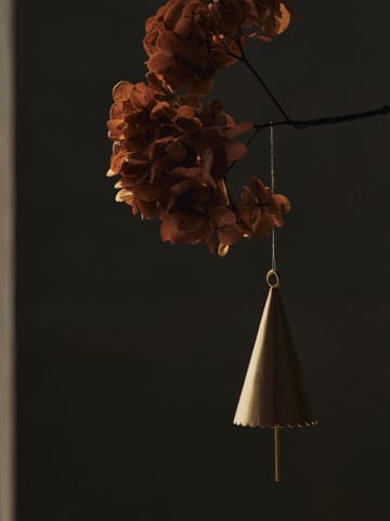 Cone Bell Dekorationsanhänger 2er-Pack - Brass - Ferm Living