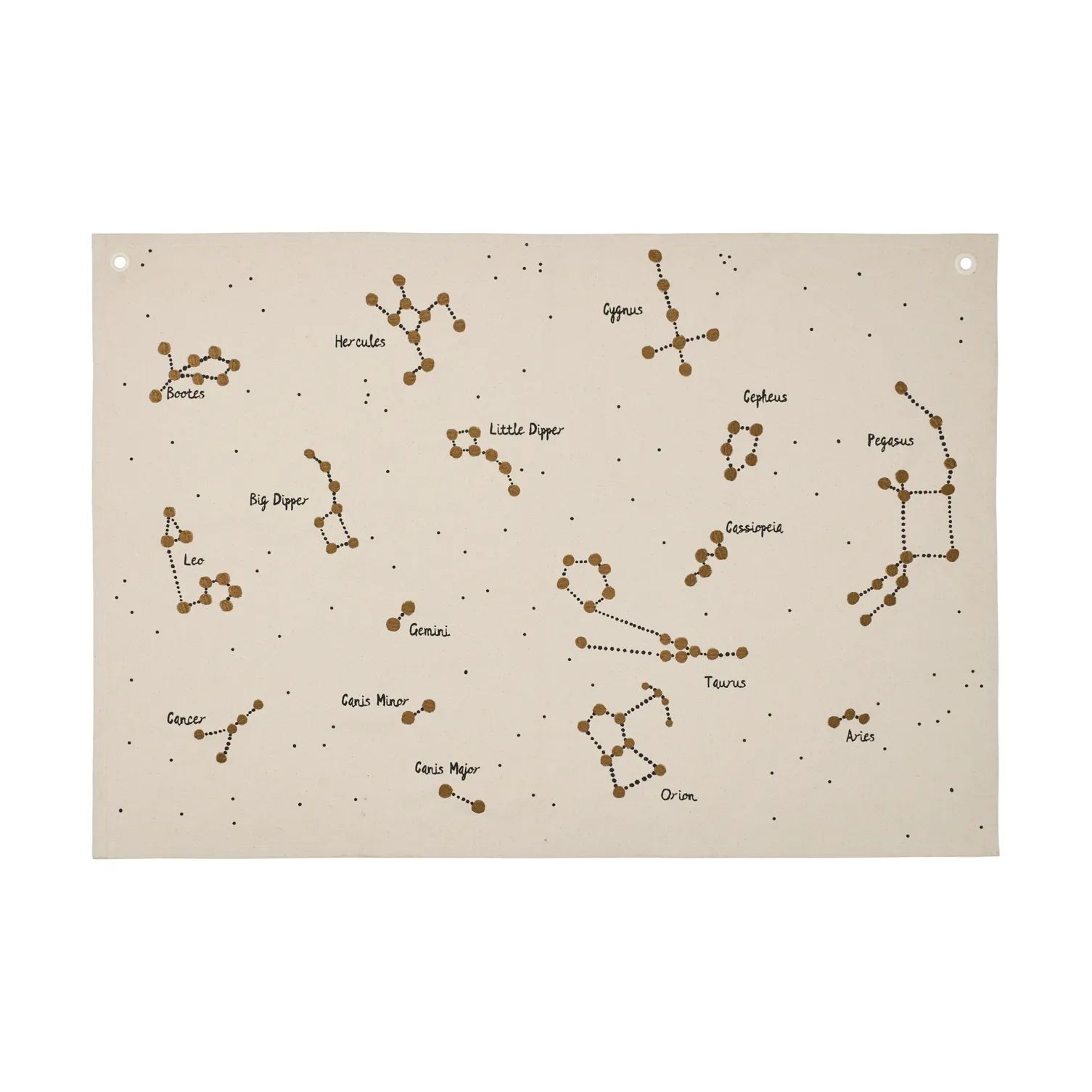 Constellation Textilkarte, Undyed, 70x100 cm Ferm Living