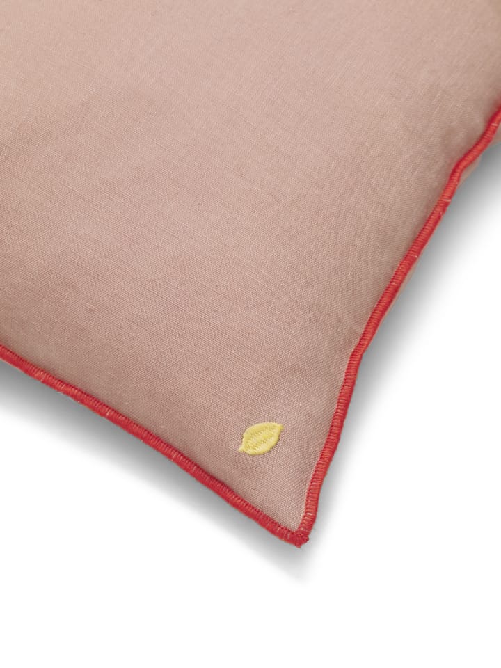 Contrast linen Kissen 40 x 40cm, Dusty Rose Ferm Living
