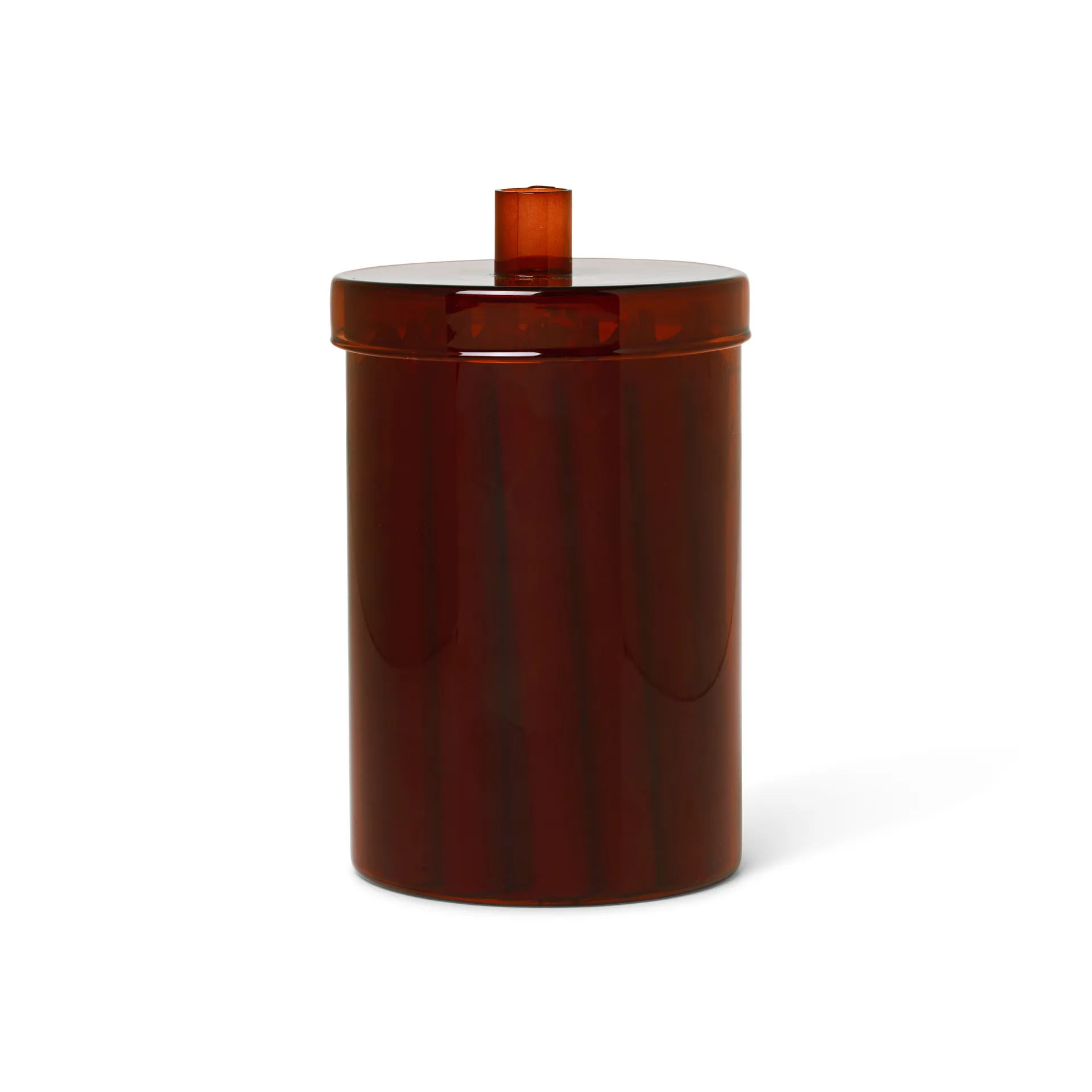 Countdown to Christmas Glasdose mit 24 Kerzen, Dunkelrot Ferm Living