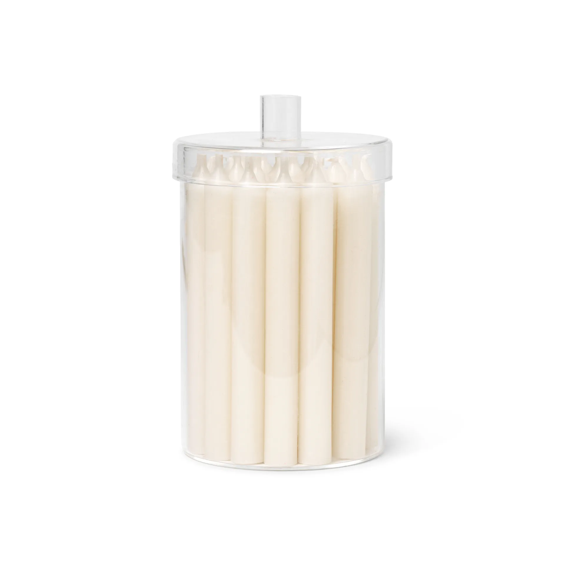 Countdown to Christmas Glasdose mit 24 Kerzen, Off white Ferm Living