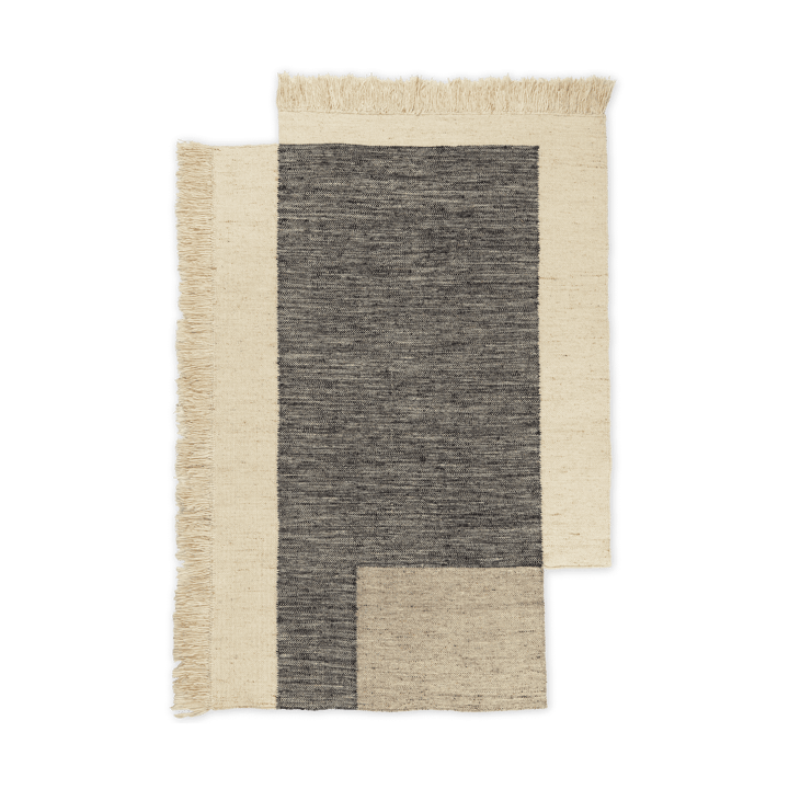 Counter Wollteppich - Charcoal-Off-white, 140x200 cm - ferm LIVING