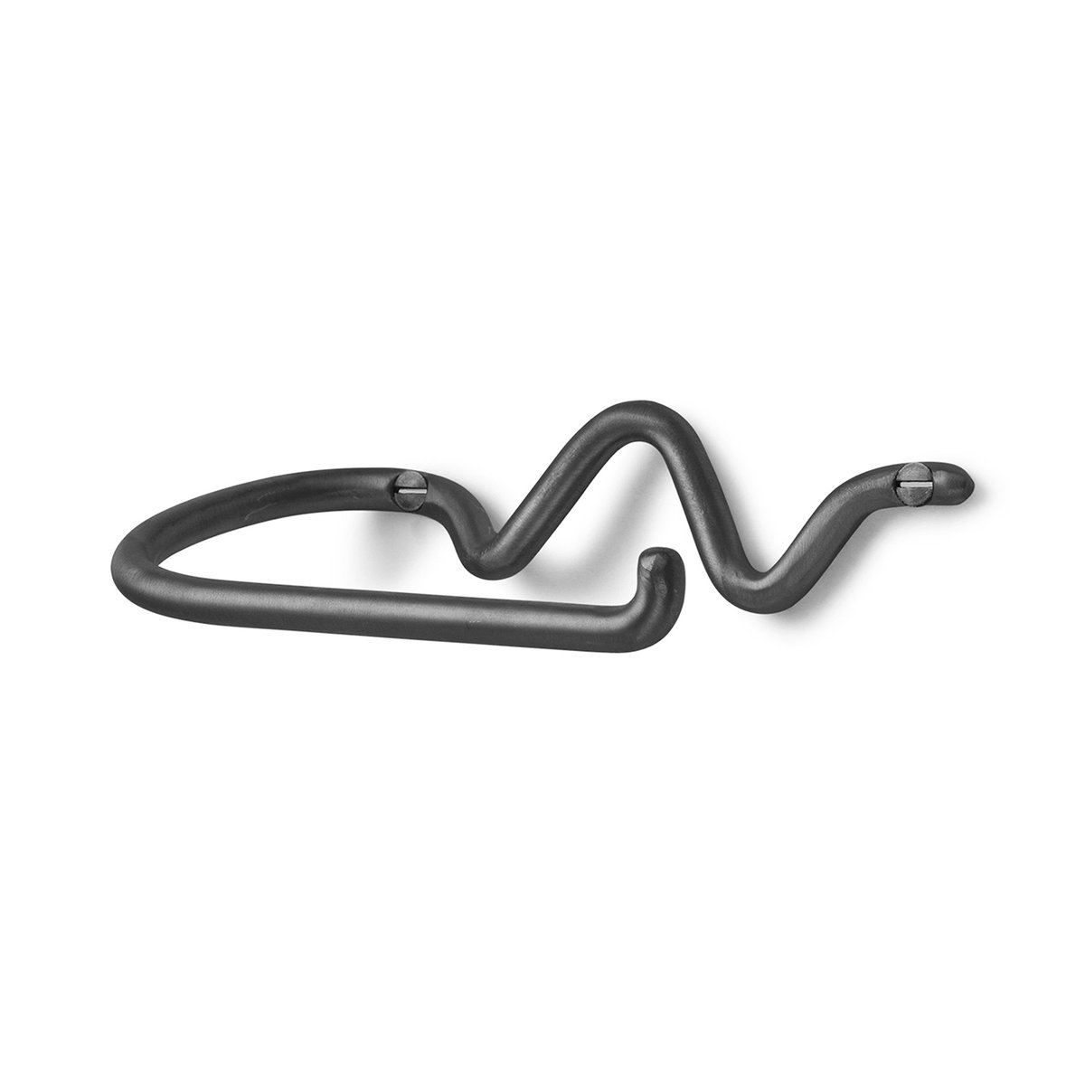 Ferm Living Curvature Toilettenpapierhalter Schwarz Messing