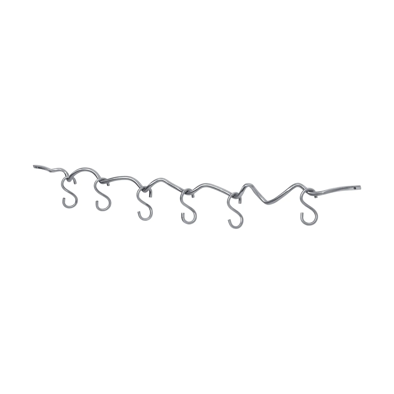 Curvature Wandschiene inkl. 6 Haken, Edelstahl Ferm Living