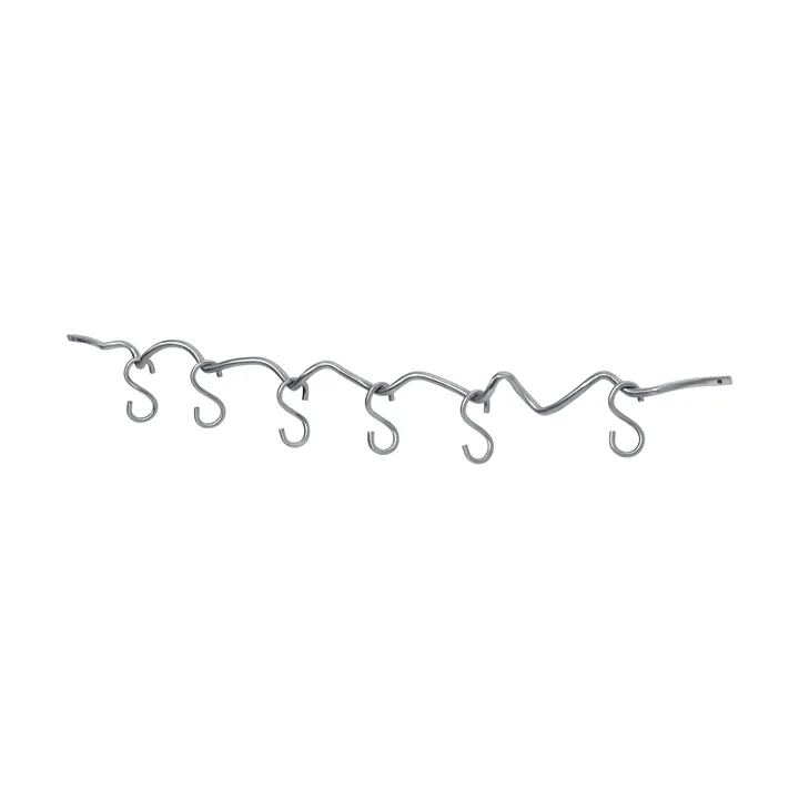 Curvature Wandschiene inkl. 6 Haken - Edelstahl - Ferm Living