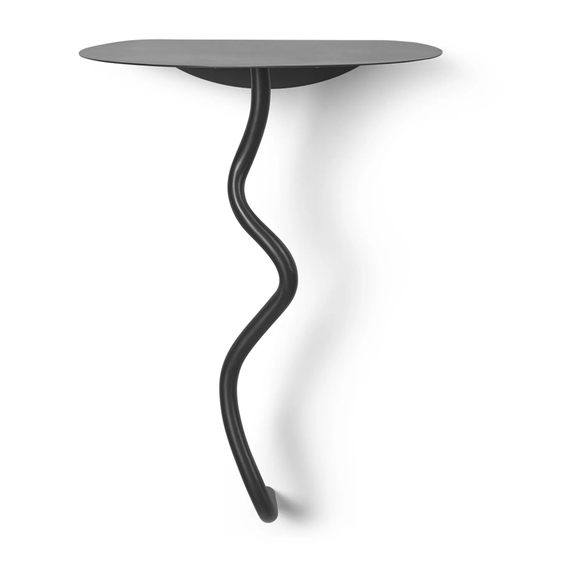 Curvature Wandtisch, Black Brass Ferm Living