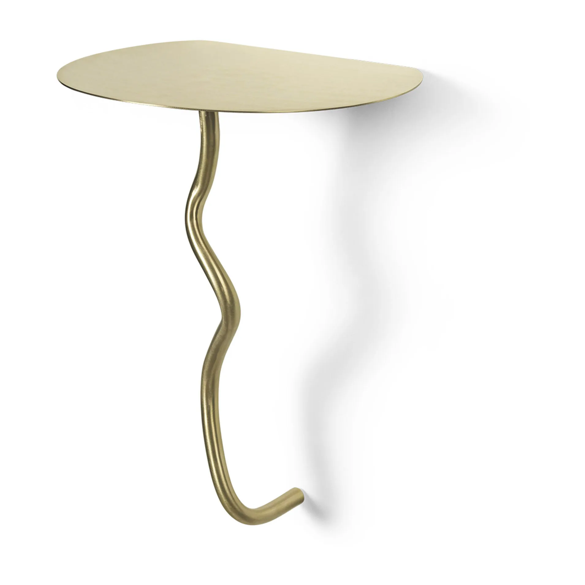 Curvature Wandtisch, Brass Ferm Living