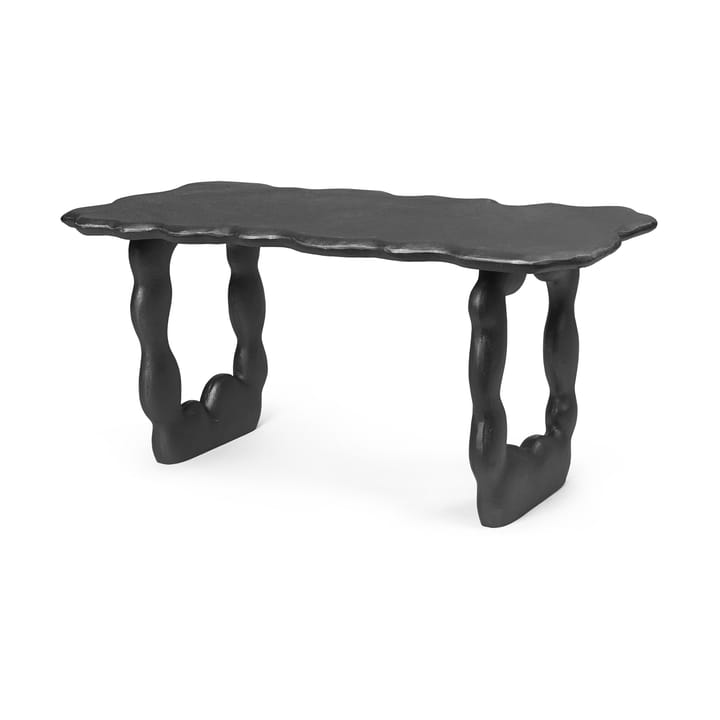 Dal Piece Beistelltisch 100x50x47 cm - Black Aluminium - ferm LIVING