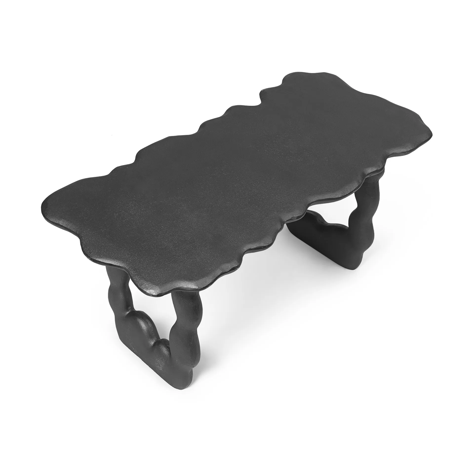 Dal Piece Couchtisch 100x50x47 cm, Black Aluminium Ferm Living
