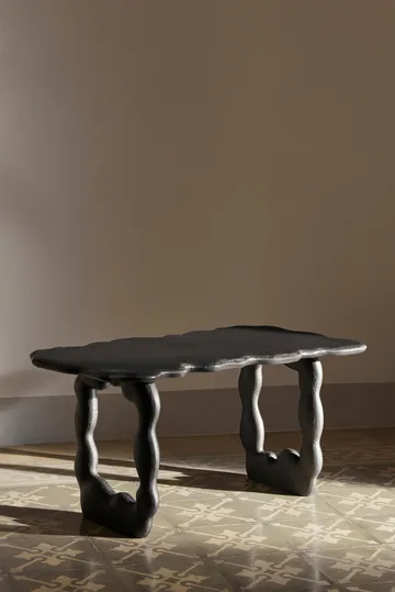Dal Piece Couchtisch 100x50x47 cm - Black Aluminium - Ferm Living