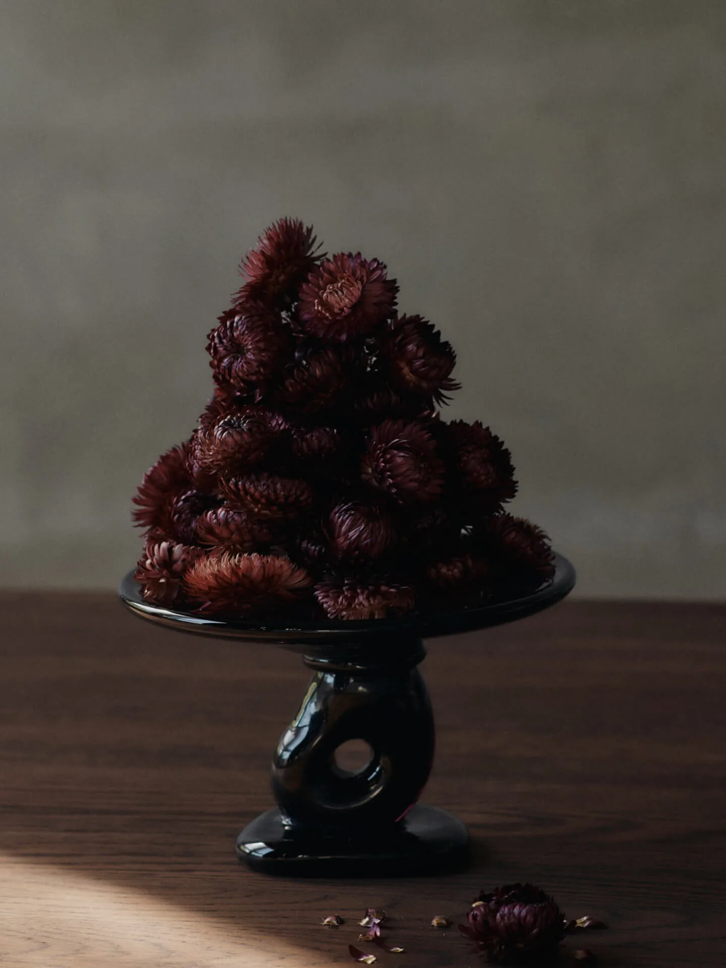 Damo Glas-Mittelstück Teller Ø21 cm, Dark Grape Ferm Living