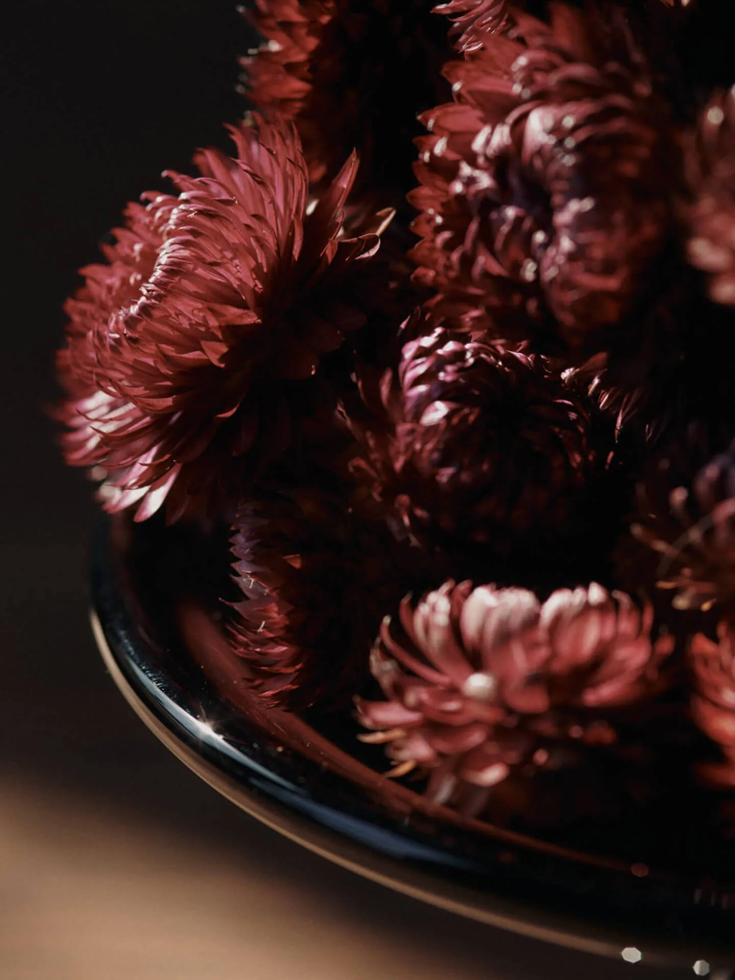 Damo Glas-Mittelstück Teller Ø21 cm, Dark Grape Ferm Living