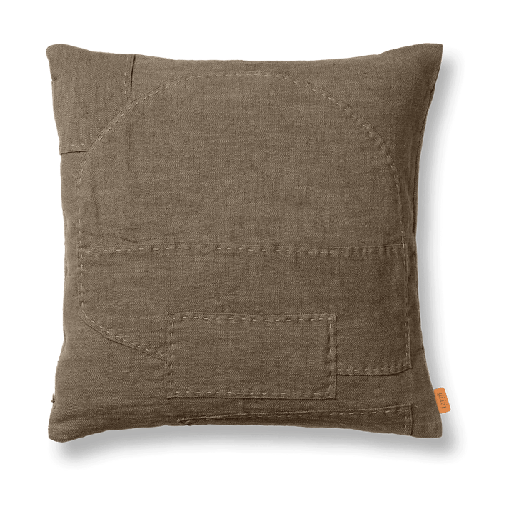 Darn Kissenbezug 50x50 cm, Dark Taupe Ferm Living
