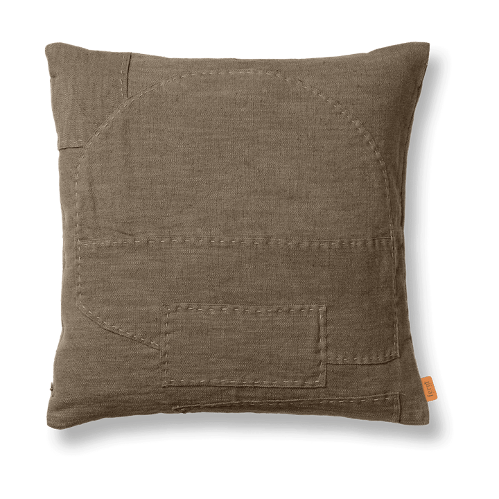 Darn Kissenbezug 50x50 cm - Dark Taupe - ferm LIVING