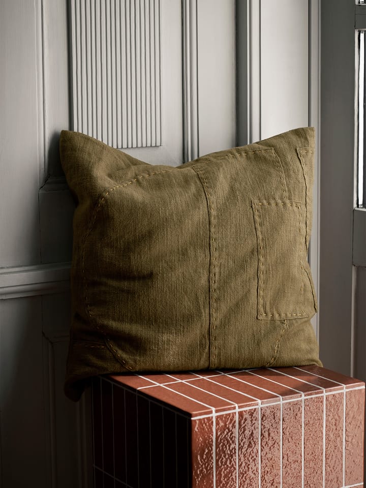 Darn Kissenbezug 50x50 cm, Dark Taupe Ferm Living