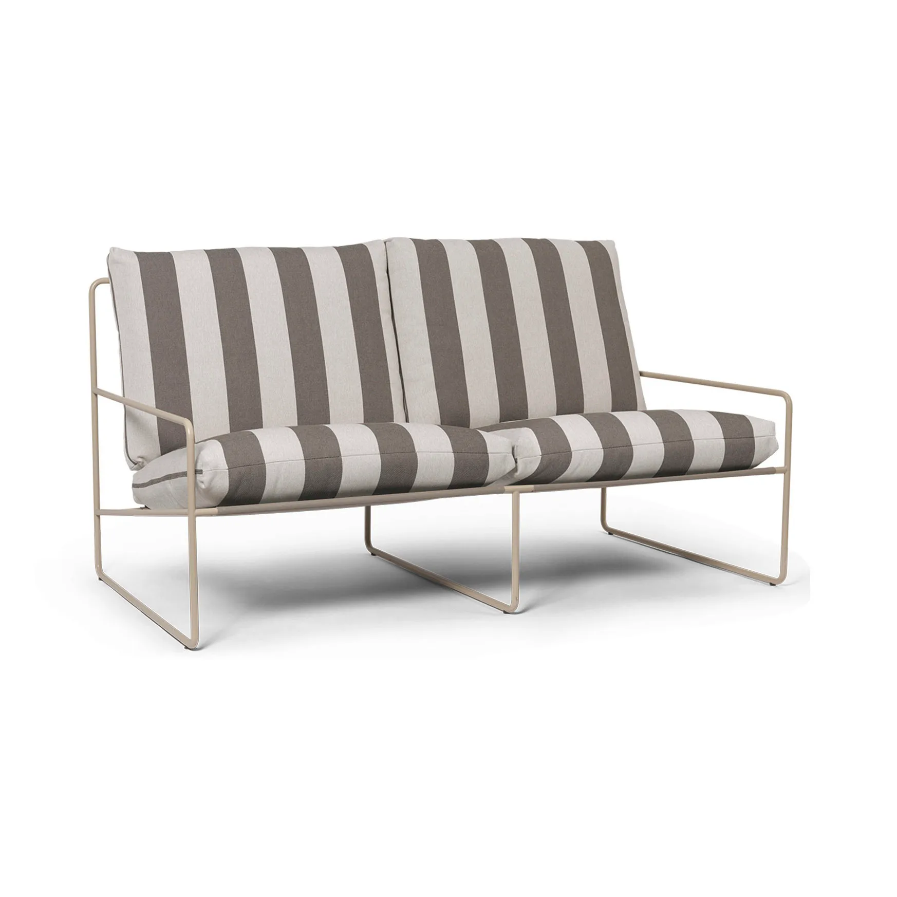 Desert 2-Sitzer Sofa, Cash stripe-chocolate Ferm Living
