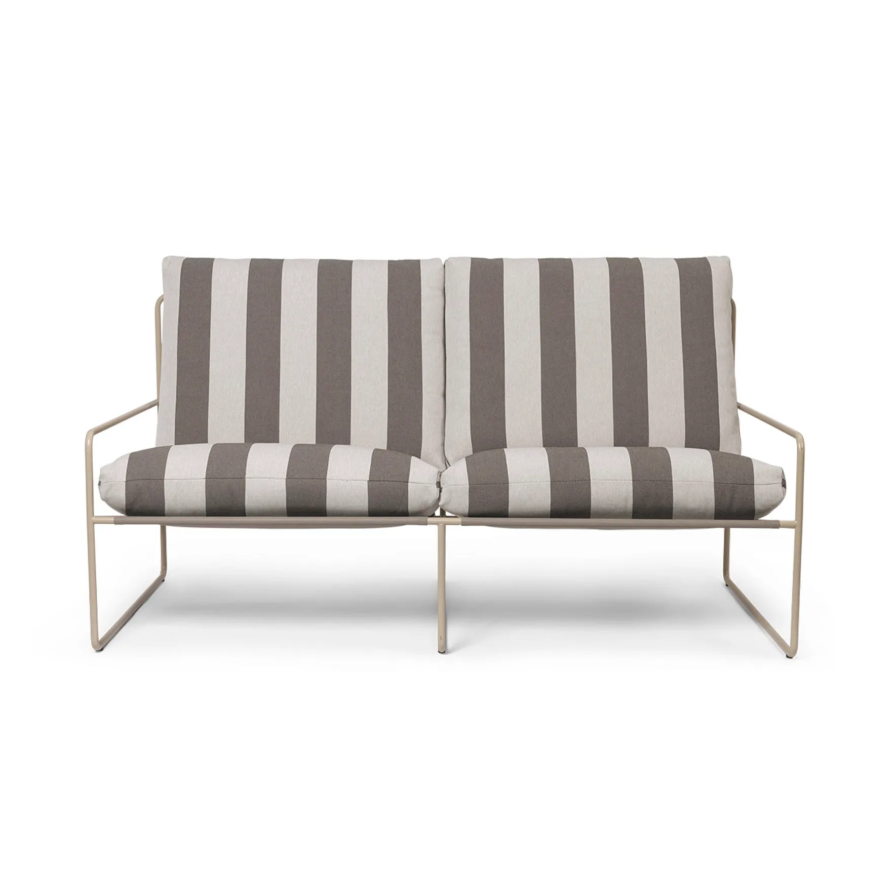 Desert 2-Sitzer Sofa, Cash stripe-chocolate Ferm Living
