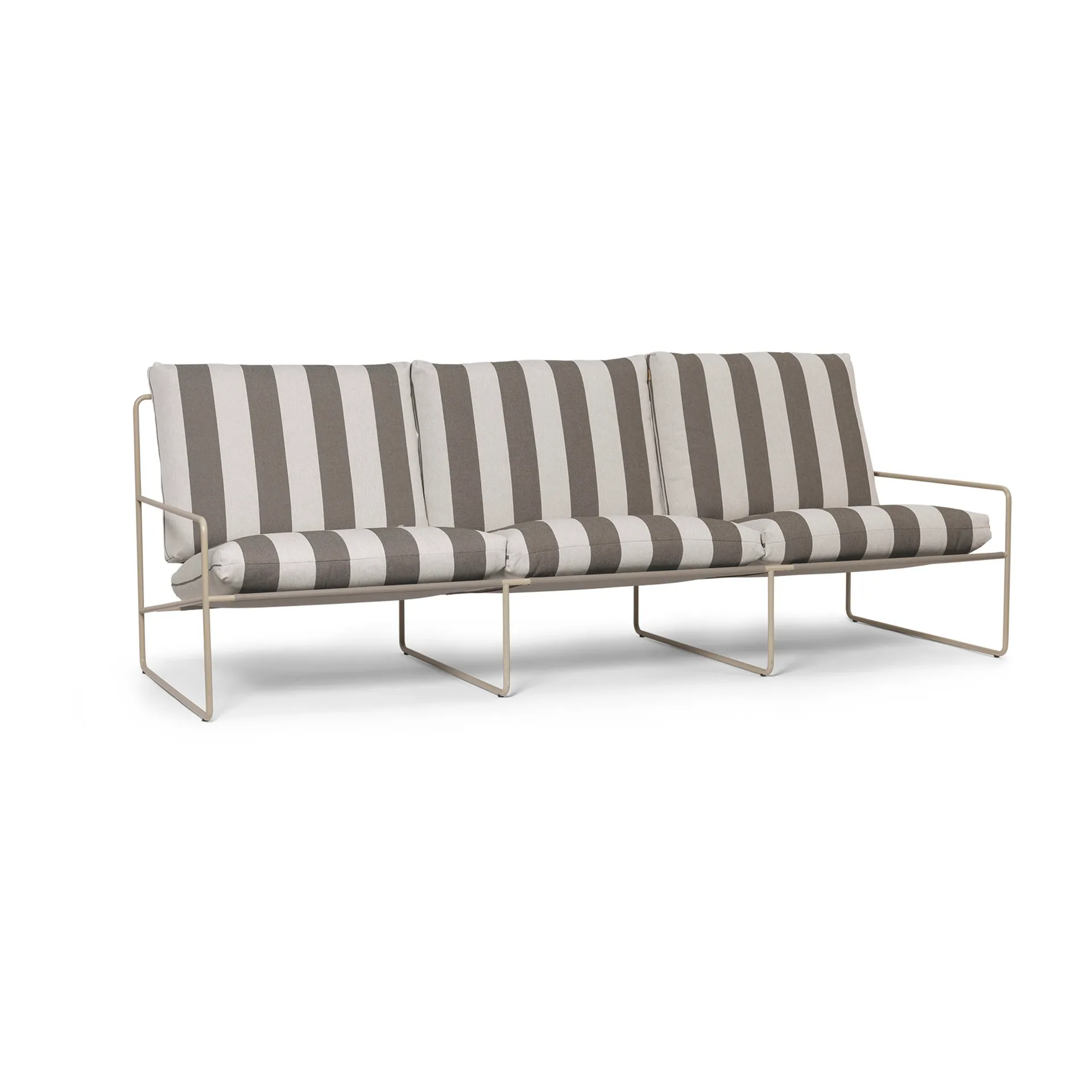 Desert 3-Sitzer Sofa, Cash stripe-chocolate Ferm Living
