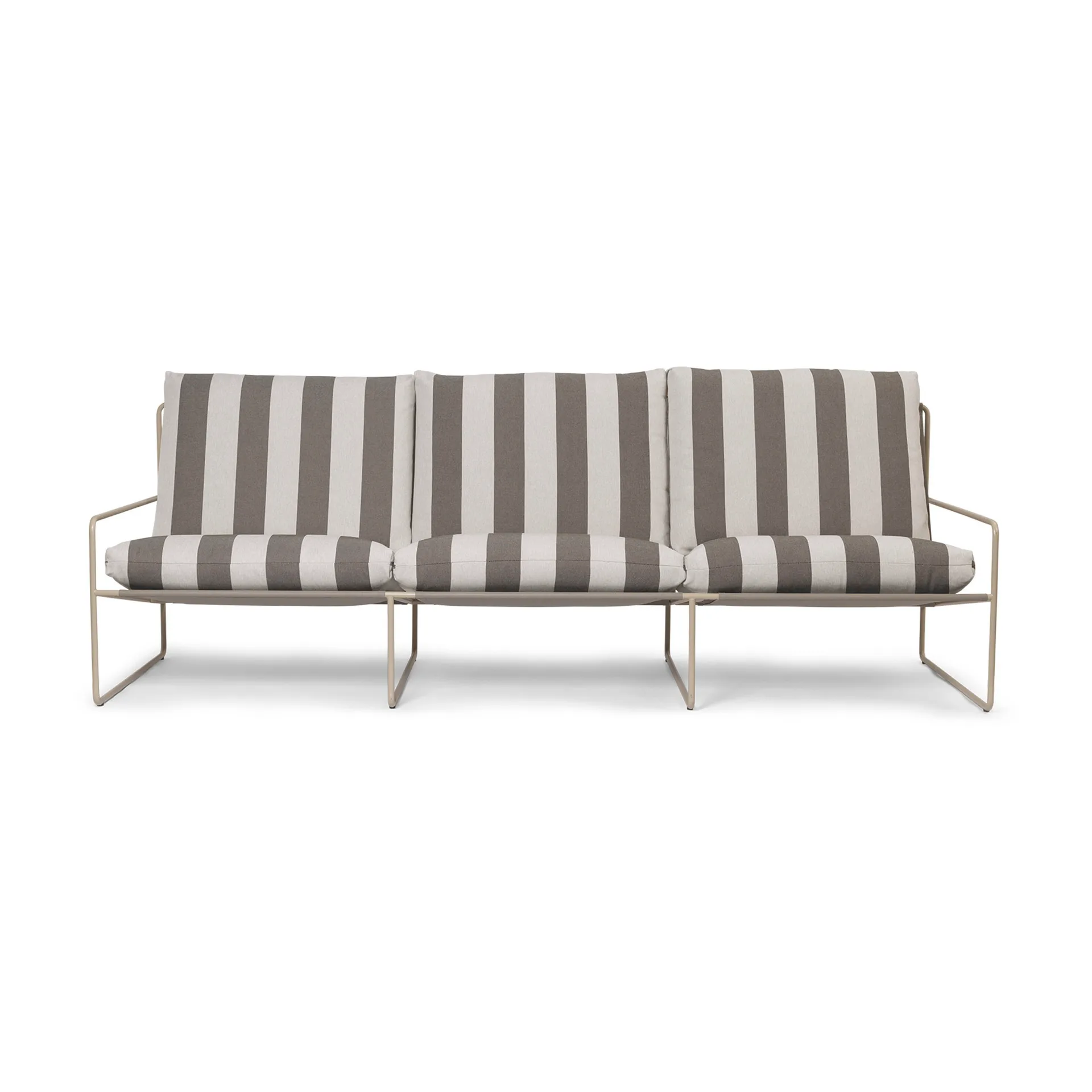 Desert 3-Sitzer Sofa, Cash stripe-chocolate Ferm Living